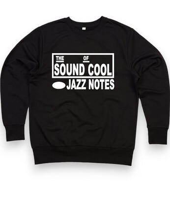 Sound Of The Cool Jazz Notes Organic Cotton SweatShirt Sound Of The Cool Jazz Notes Organic Cotton SweatShirt