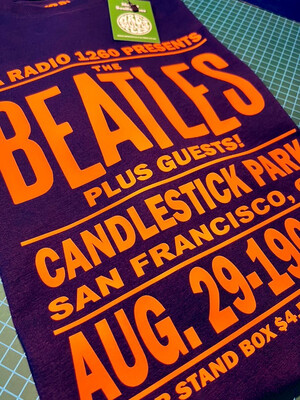 The Beatles Candlestick Park SF 66 organic cotton t shirt