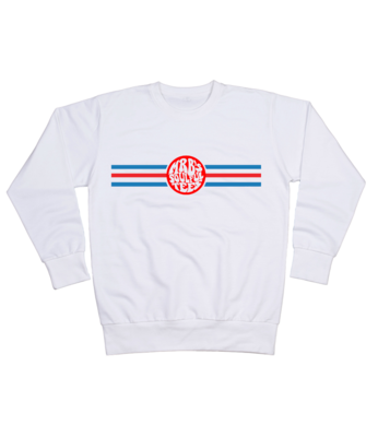 Mr.B`s racing stripe logo organic sweatshirt