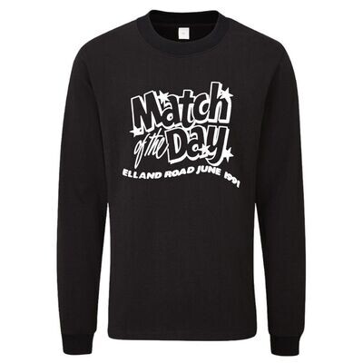 MATCH OF THE DAY 1991 LONG SLEEVE ORGANIC COTTON T SHIRT-ALSO AVAILABLE IN SHORT SLEEVE