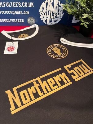 Northern soul Ringer T shirt