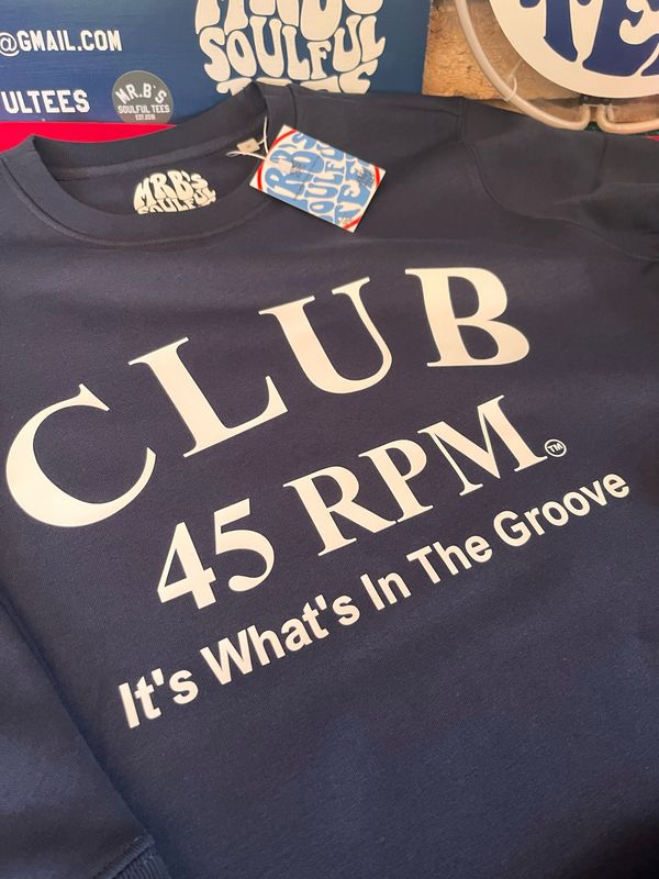 CLUB 45 RPM ORGANIC COTTON SWEATSHIRT
