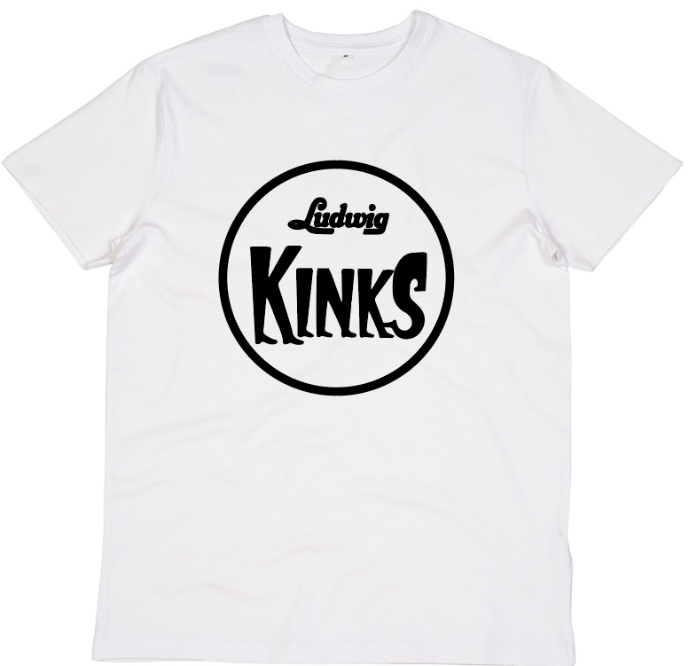 LUDWIG KINKS DRUM SKIN ORGANIC COTTON T SHIRT