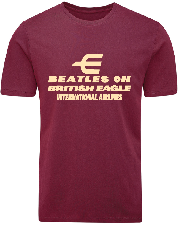 Beatles on British Eagle organic cotton t shirt