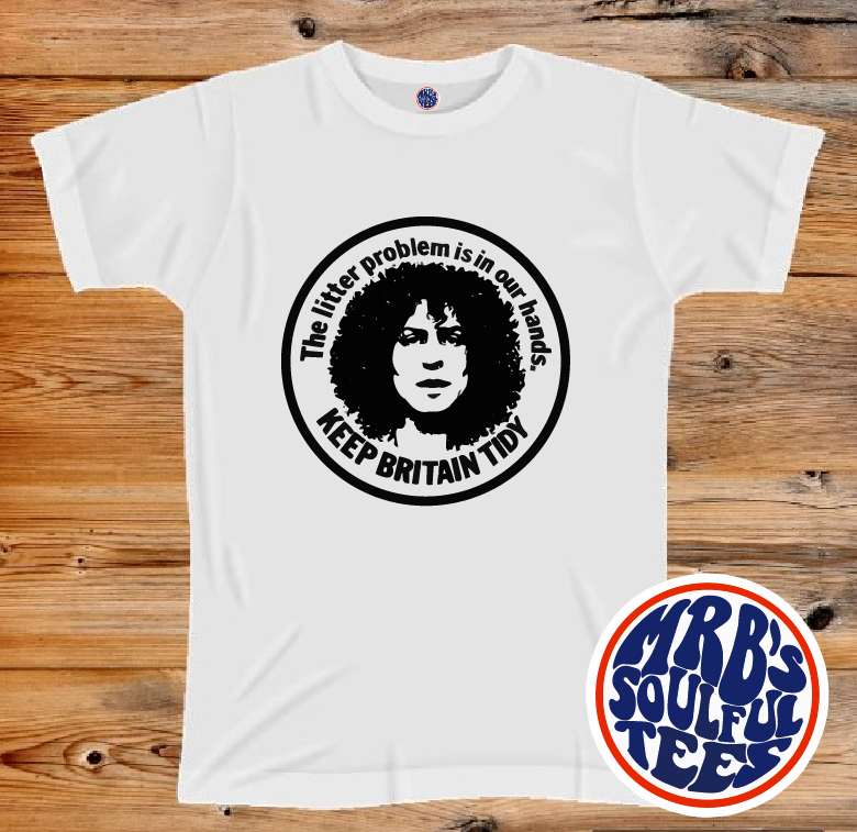 Marc Bolan Keep Britain Tidy 70s Ad  Organic  T Shirt