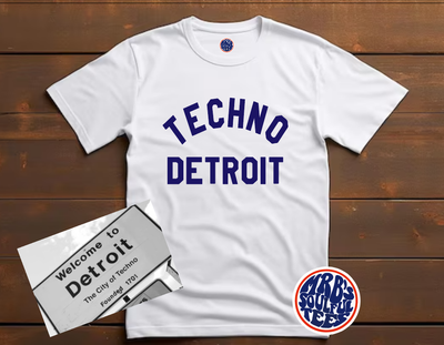 DETROIT TECHNO Organic Heavy Cotton T Shirt DETROIT TECHNO Organic Heavy Cotton T Shirt