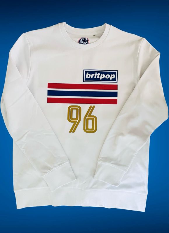 Britpop Nineties (choose Your Year )Organic Cotton Sweatshirt