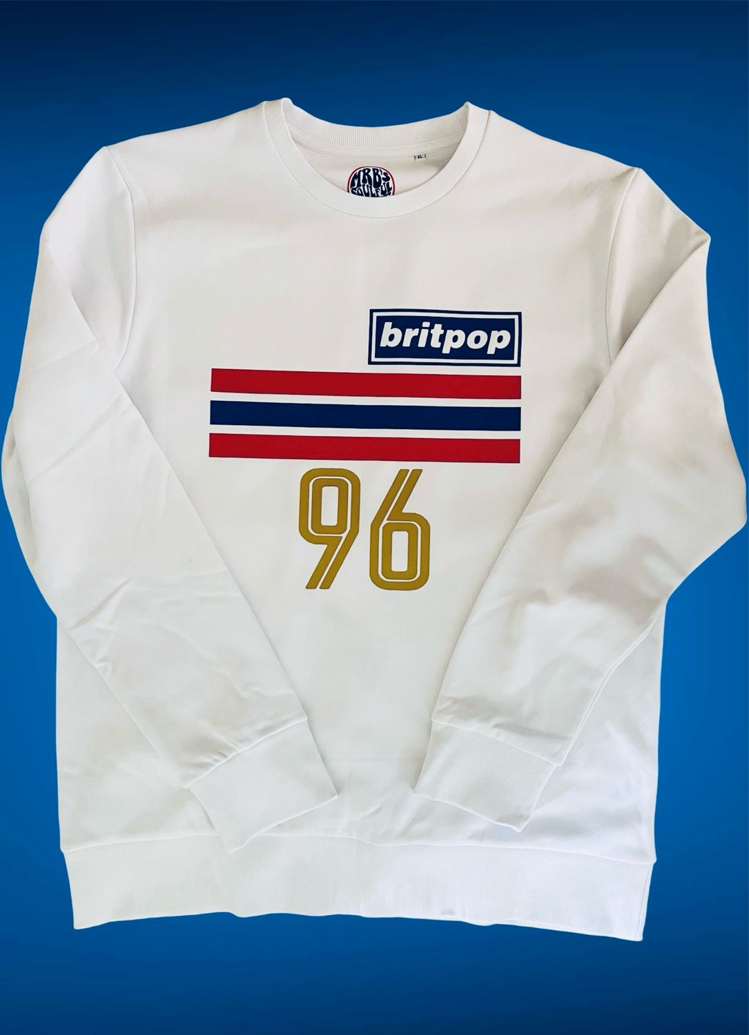 Britpop Nineties (choose Your Year )Organic Cotton Sweatshirt