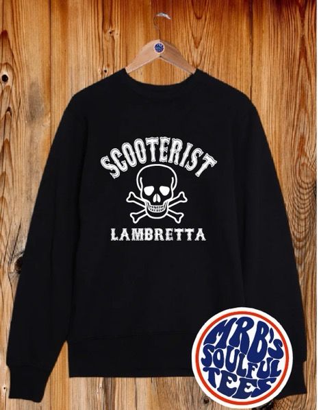 Scooterist skull Sweatshirt