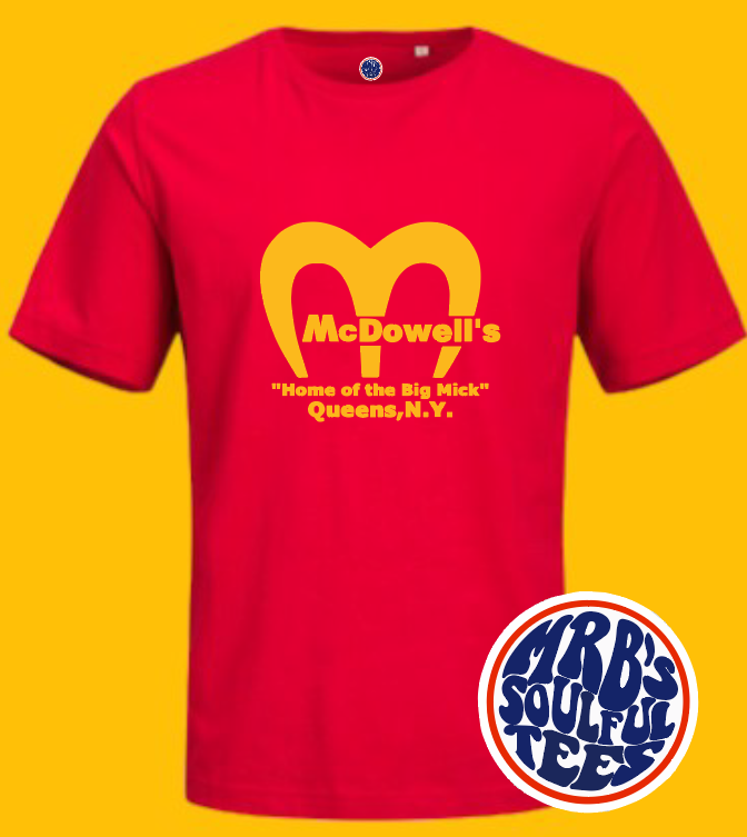 MCDOWELLS HOME OF THE BIG MICK ORGANIC COTTON T SHIRT