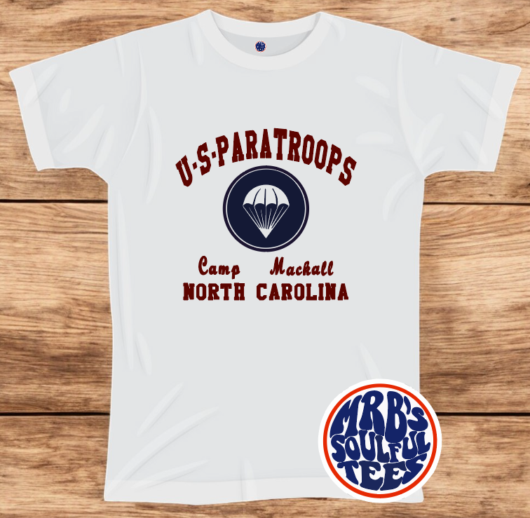 US PARATROOPS ORGANIC COTTON T SHIRT