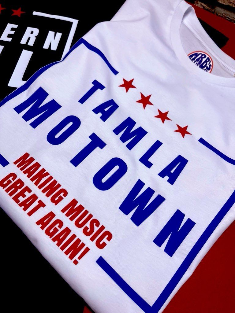 TAMLA MOTOWN MAKING MUSIC GREAT AGAIN ORGANIC COTTON T SHIRT