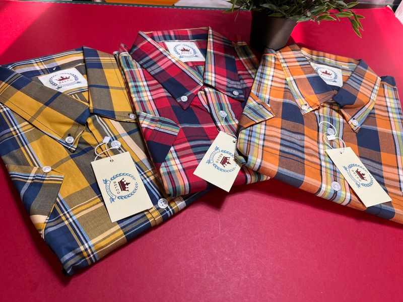 Checked Short Sleeved Shirts by Relco