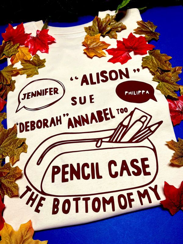 PENCIL CASE ORGANIC COTTON T SHIRT