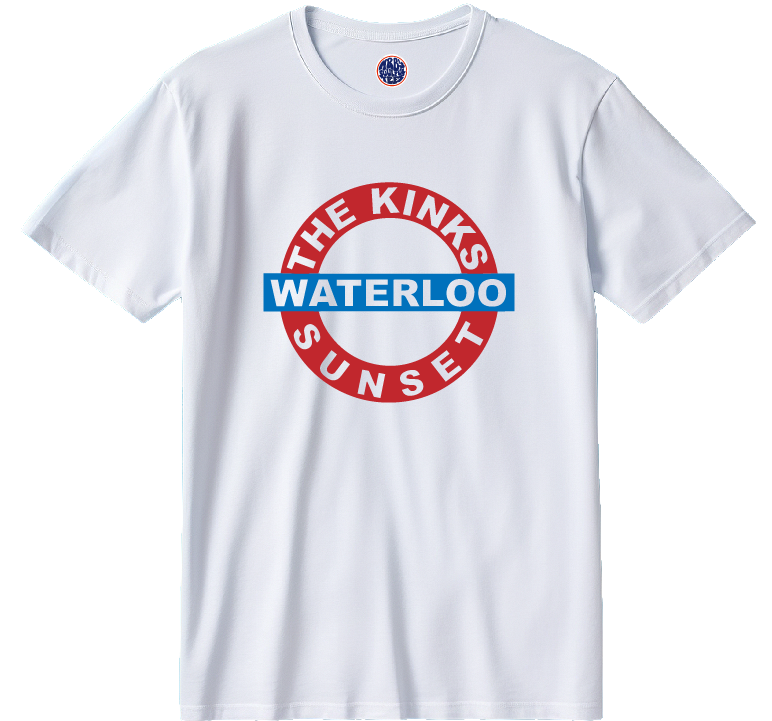 THE KINKS WATERLOO SUNSET ORGANIC COTTON T SHIRT