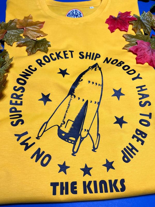 SUPERSONIC ROCKET SHIP ORGANIC COTTON T SHIRT