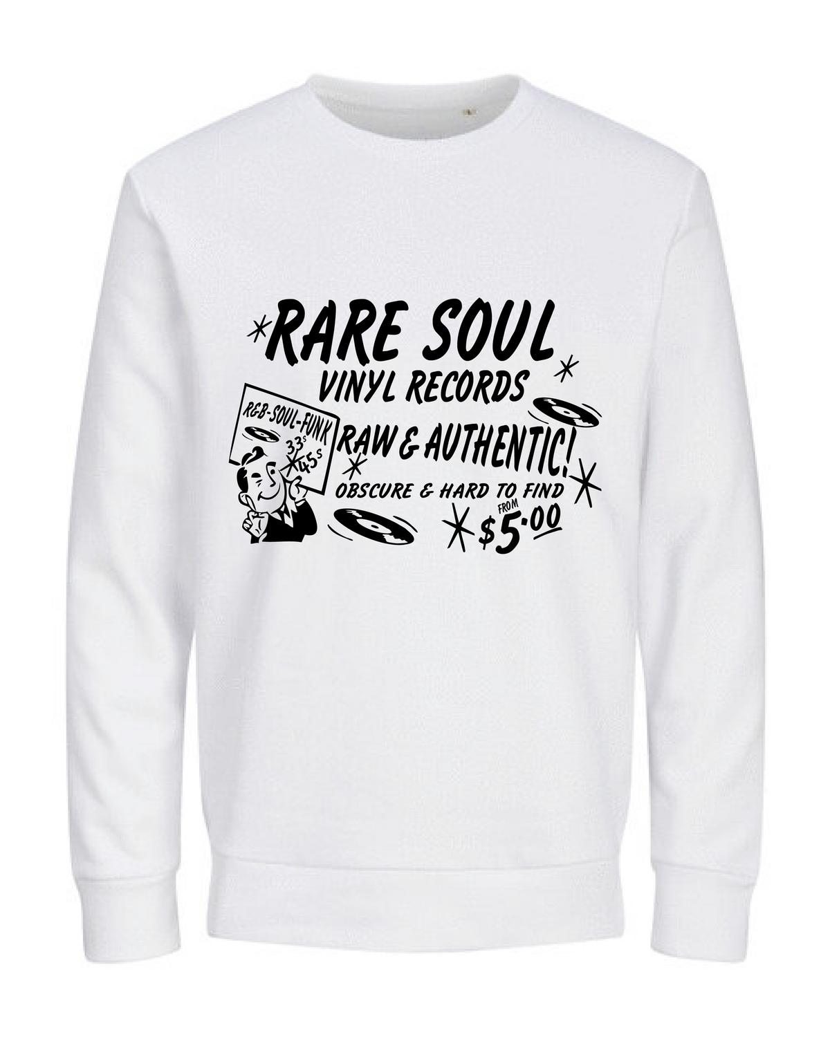 RARE SOUL COLLECTORS ORGANIC COTTON SWEATSHIRT