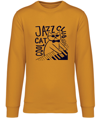 COOL CATS JAZZ CLUB NY ORGANIC COTTON SWEATSHIRT COOL CATS JAZZ CLUB NY ORGANIC COTTON SWEATSHIRT