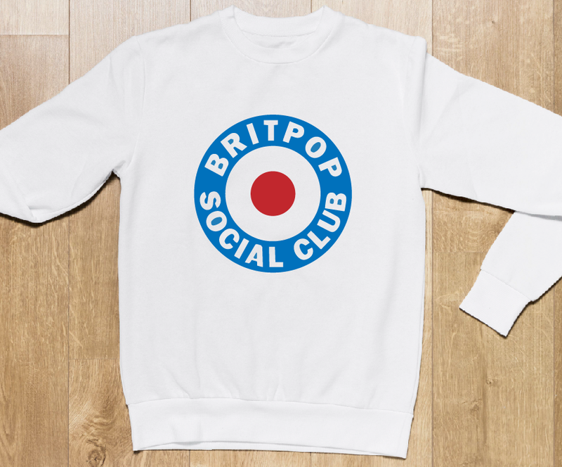 BRITPOP SOCIAL CLUB ORGANIC COTTON SWEATSHIRT