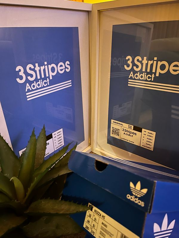 3 Stripes Addict A3 Print