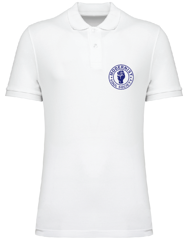 Modernist Soul Society Organic cotton Polo Shirt (see Description for size chart)