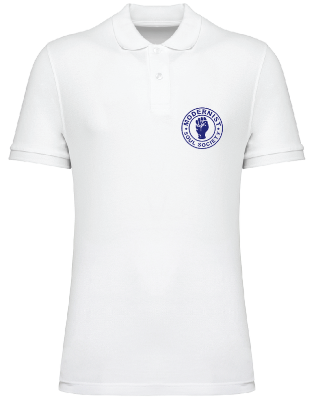 Modernist Soul Society Organic cotton Polo Shirt (see Description for size chart)