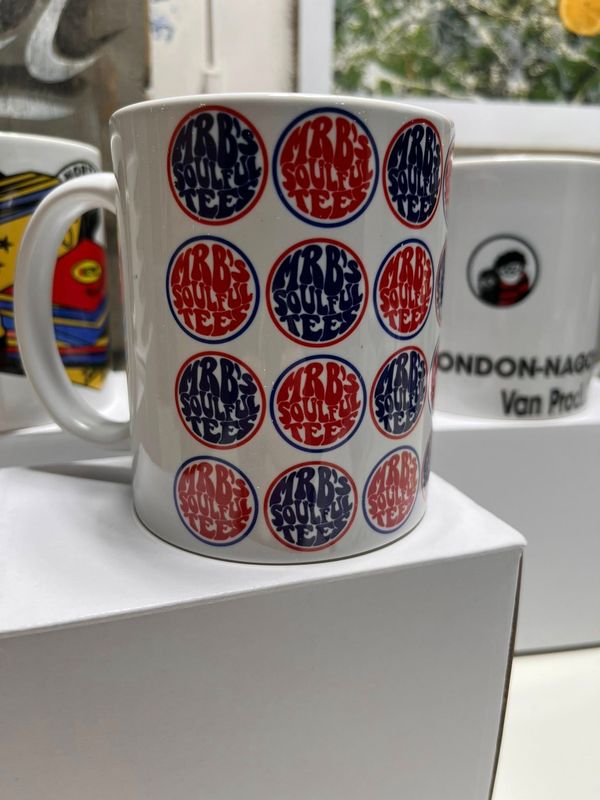 Mr.B`s logo white mug