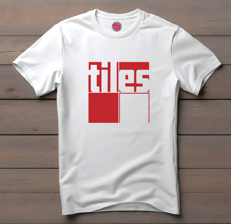 Tiles 60`s club London organic cotton T Shirt