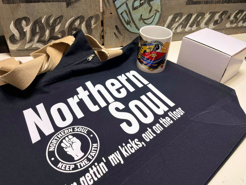 NORTHERN SOUL CANVAS BAG Capacity 33 litres.