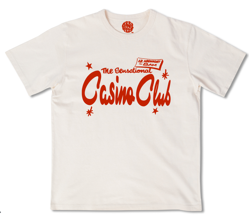 CASINO CLUB ORGANIC  HEAVY COTTON T SHIRT