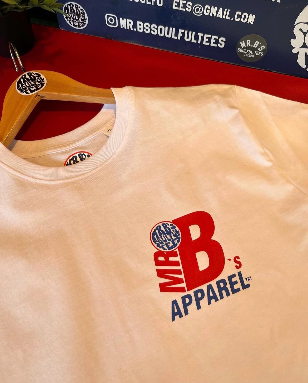Mr.B’s apparel Front And Back Print Organic Cotton T Shirt