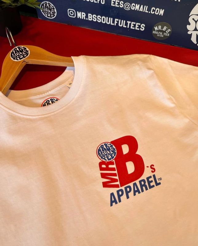 Mr.B’s apparel Front And Back Print Organic Cotton T Shirt