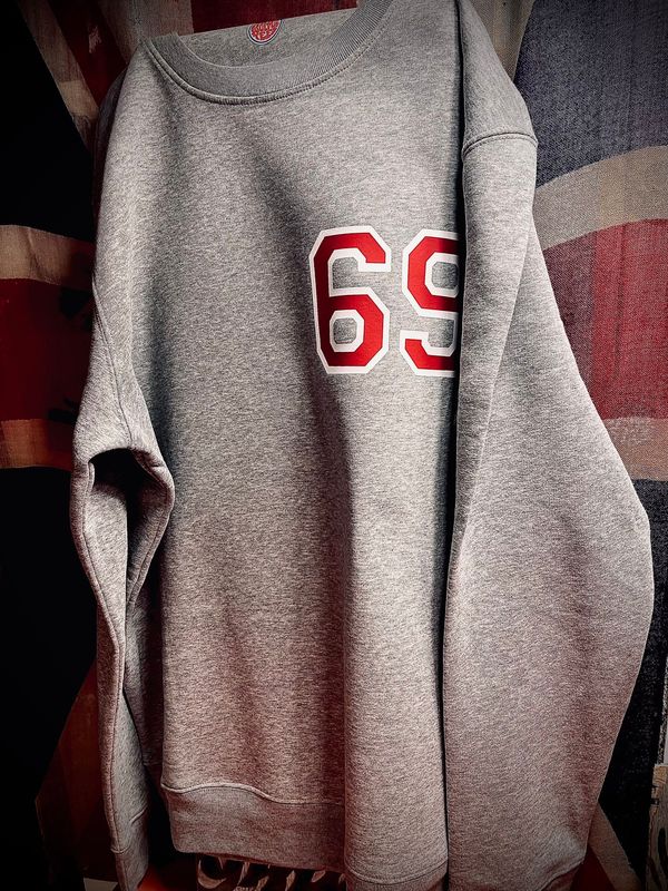 College Number Left Side ANY NUMBERS ORGANIC COTTON SWEATSHIRT