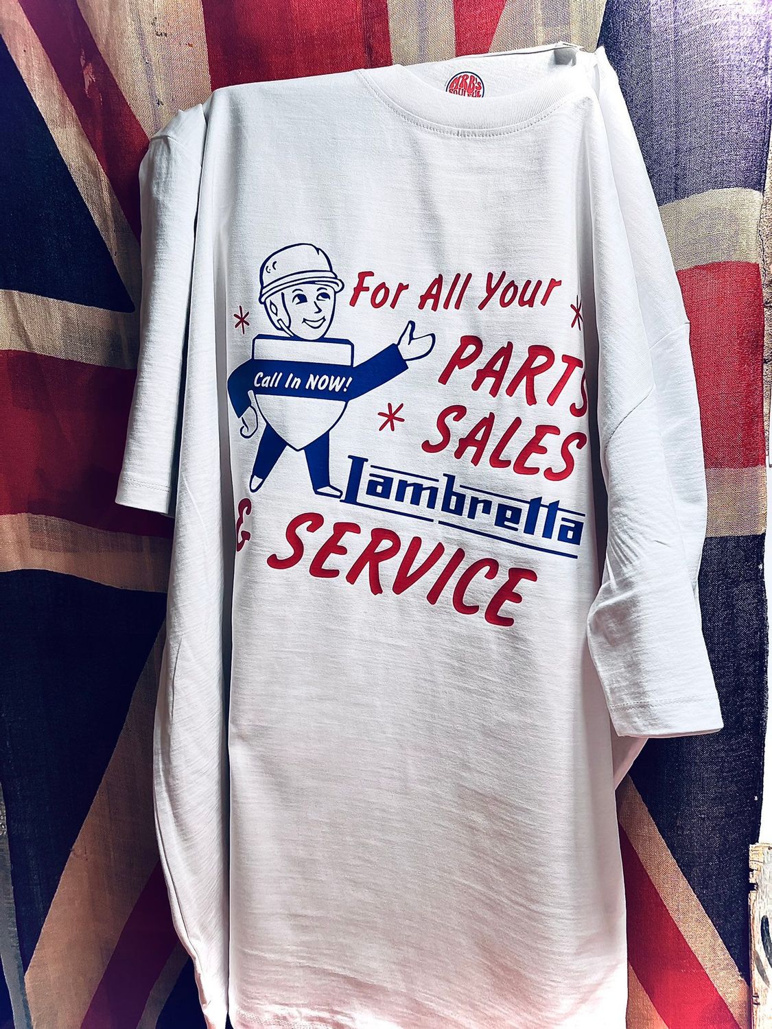 LAMBRETTA SERVICE PARTS AND SALES ORGANIC COTTON T SHIRT