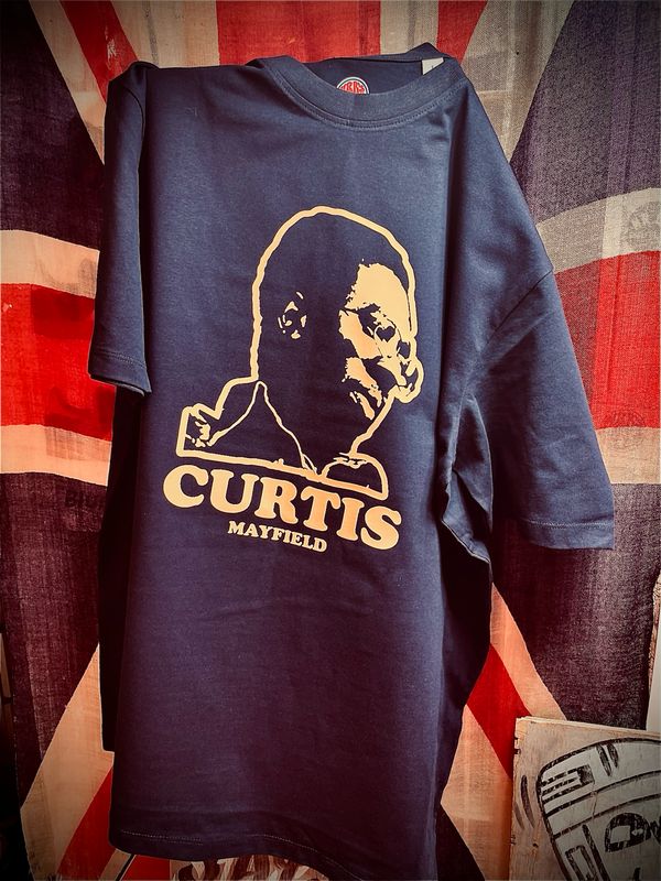 Curtis Mayfield organic  Heavy cotton T SHIRT