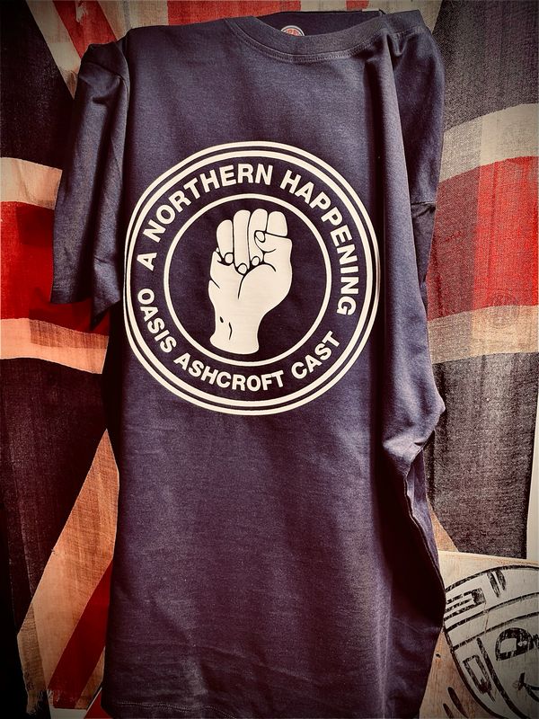 A NORTHERN HAPPENING CLASSIC LOGO OASIS 25 T SHIRT