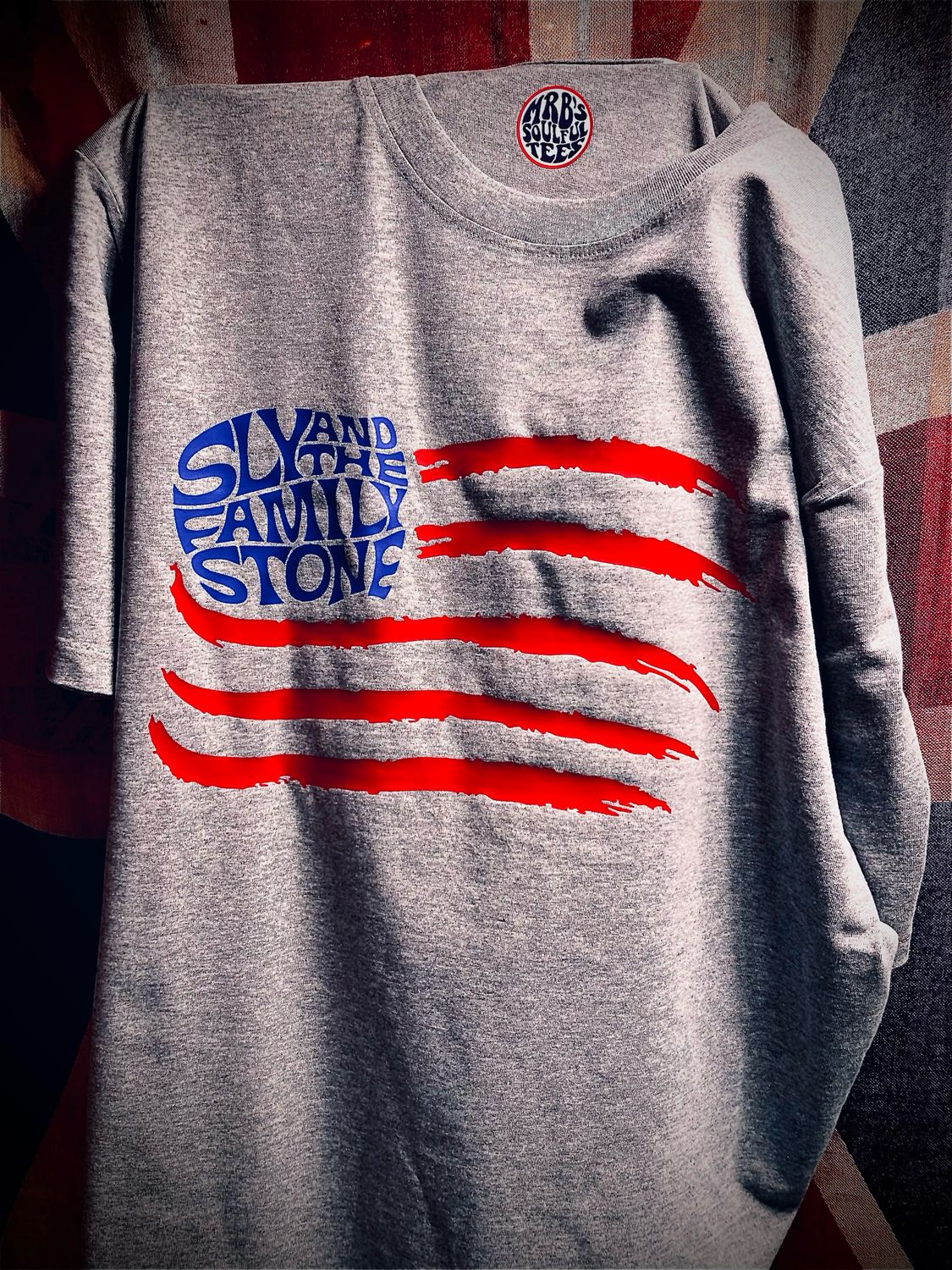 SLY AND THE FAMILY STONE FLAG ORGANIC COTTON T SHIRT