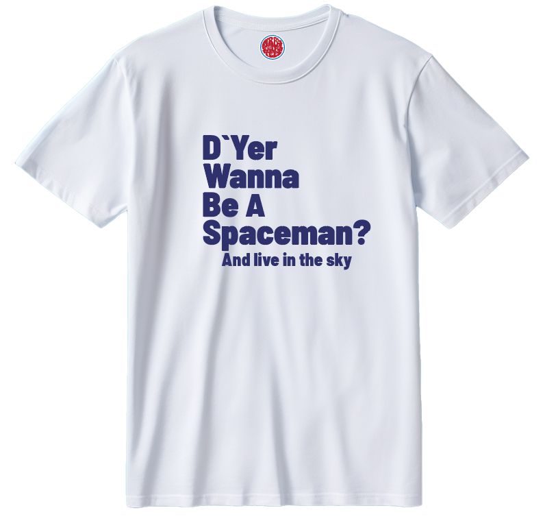 SPACEMAN-OASIS INSPIRED ORGANIC COTTON T SHIRT