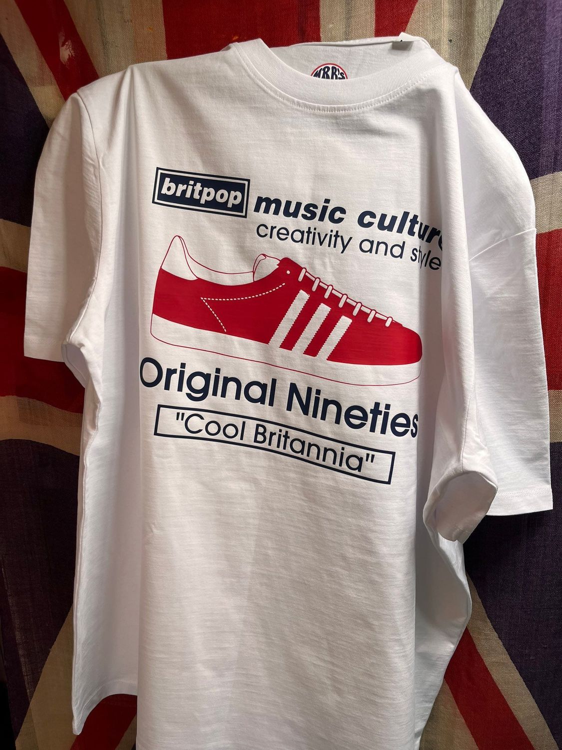 BRITPOP ORIGINAL NINETIES ORGANIC COTTON T SHIRT