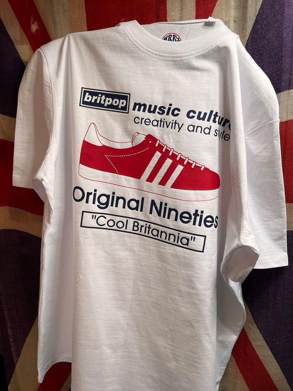 BRITPOP ORIGINAL NINETIES ORGANIC COTTON T SHIRT