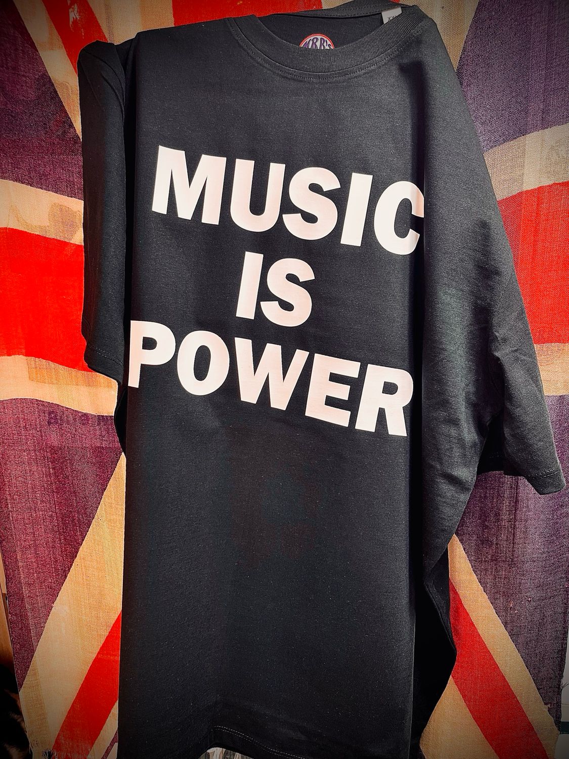 MUSIC IS POWER RICHARD ASHCROFT INSPIRED ORGANIC COTTON T SHIRT