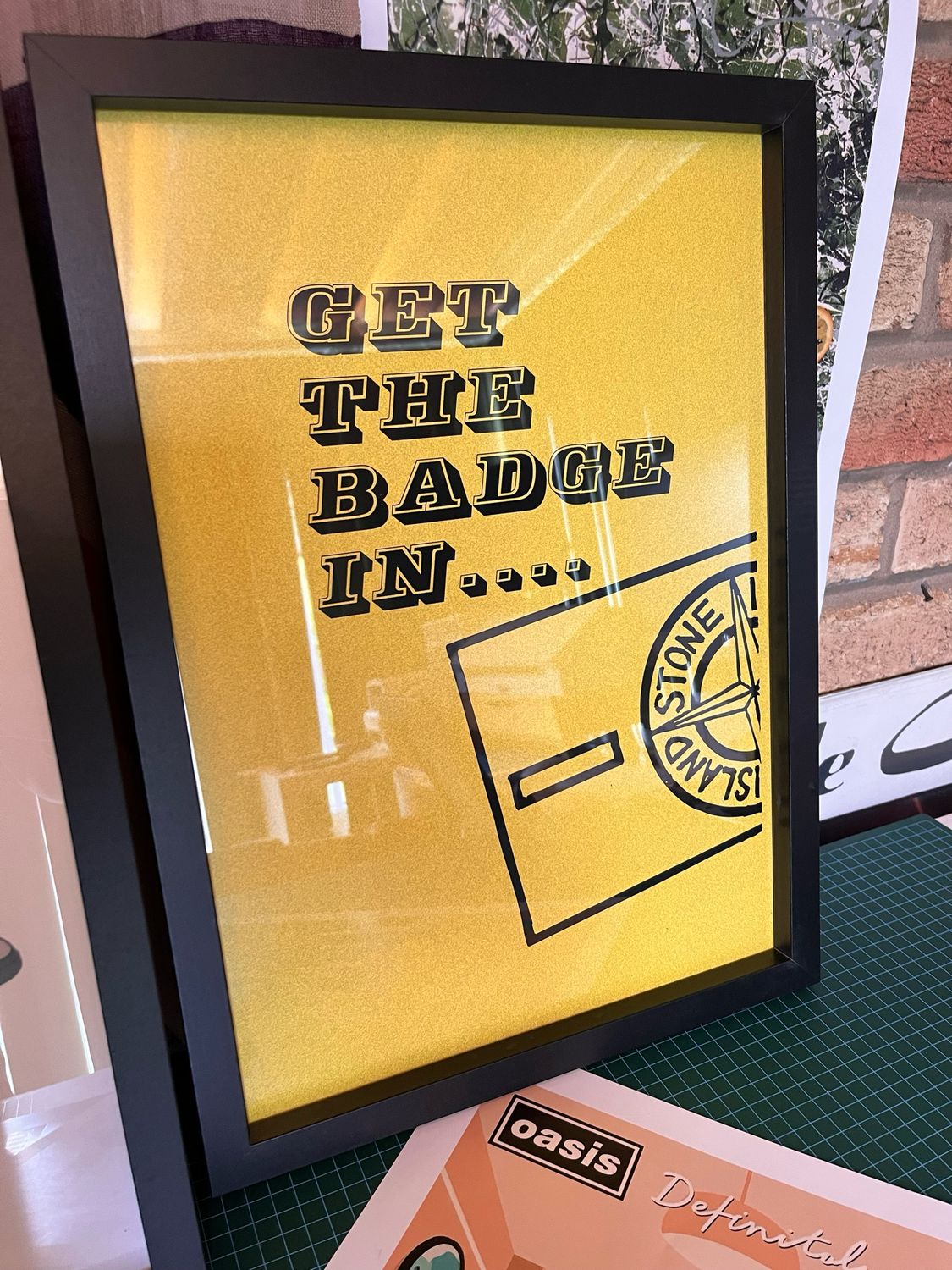 Get The Badge In A3 Print (unframed)