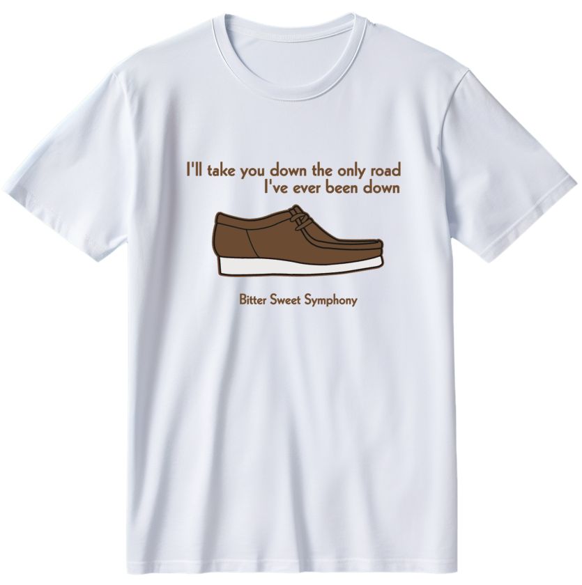 THE VERVE WALLABEE BITTER SWEET INSPIRED ORGANIC COTTON T SHIRT