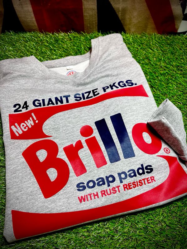BRILLO ANDY WARHOL INSPIRED ORGANIC COTTON SWEATSHIRT