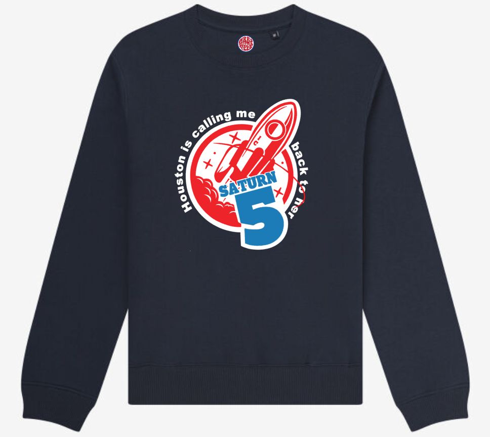SATURN 5 INSPIRAL CARPETS INSPIRED ORGANIC COTTON SWEATSHIRT