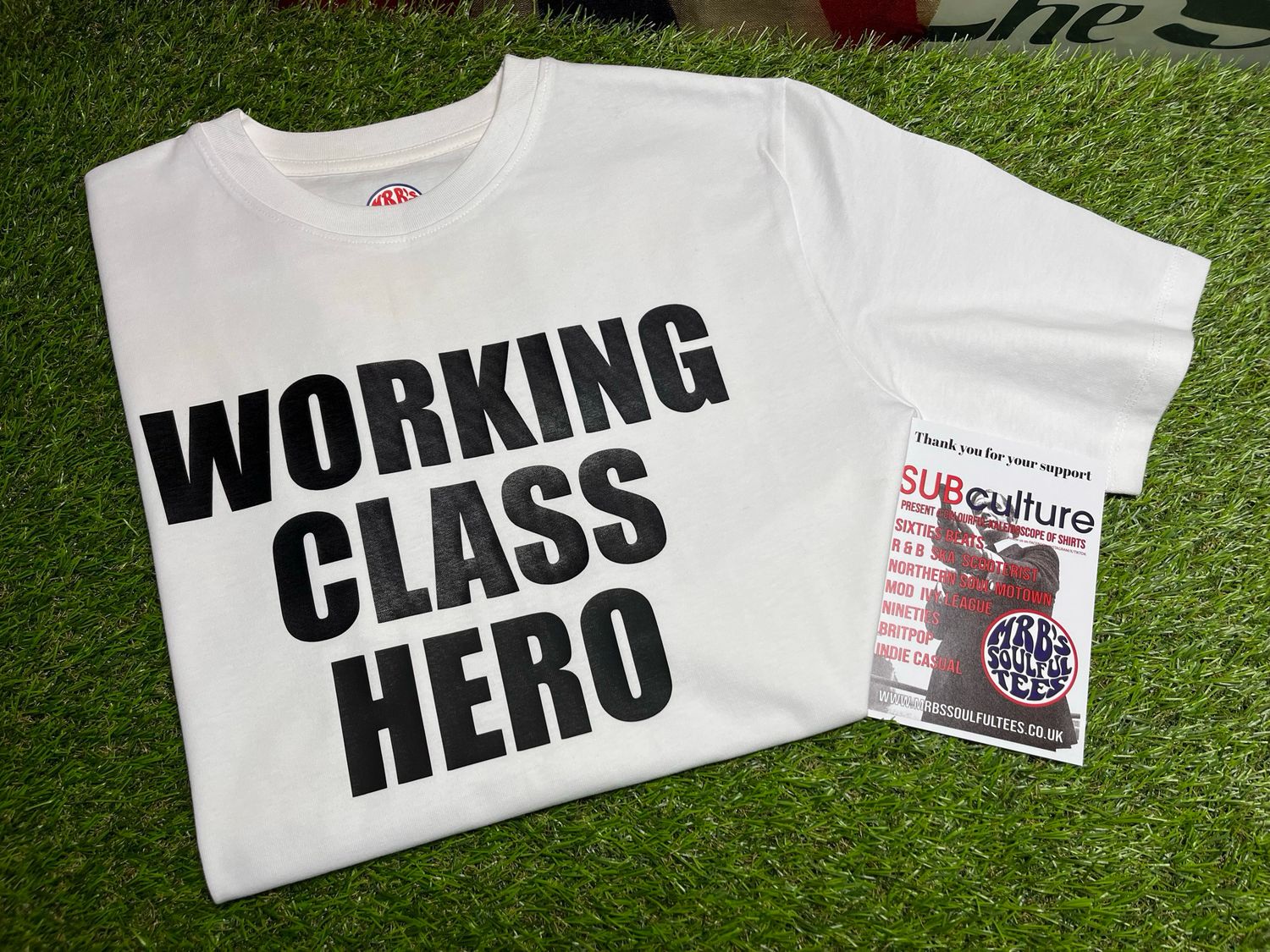 WORKING CLASS HERO organic cotton t shirt