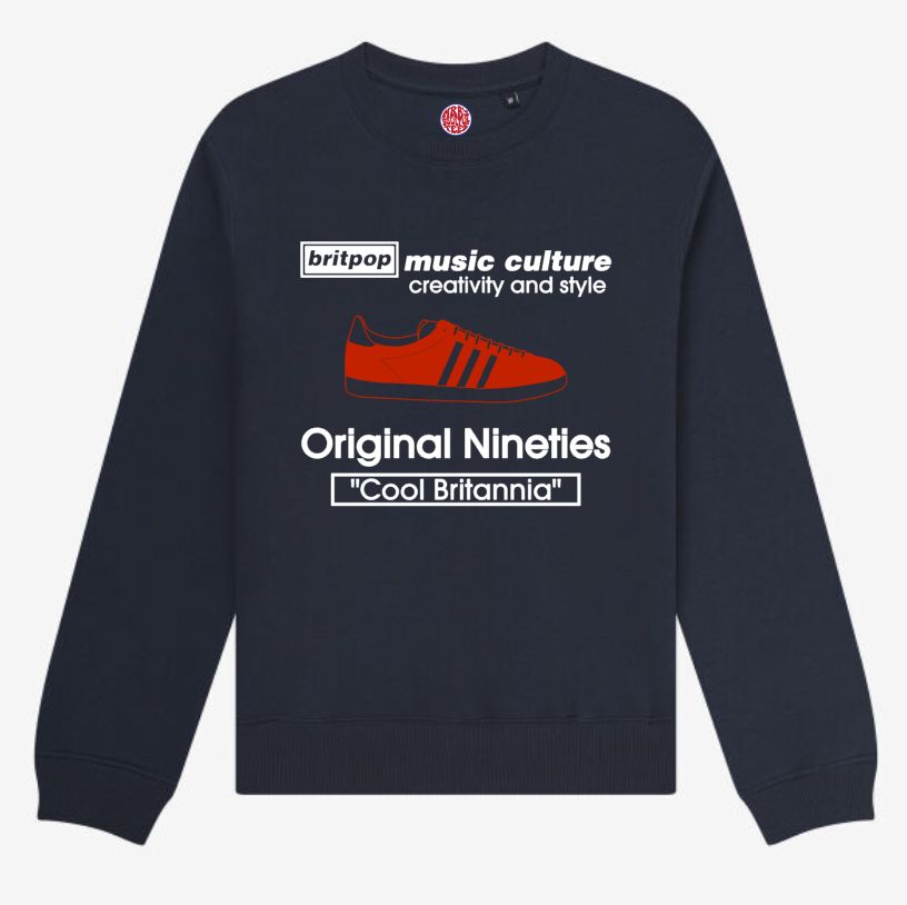 BRITPOP ORIGINAL NINETIES ORGANIC COTTON SWEATSHIRT