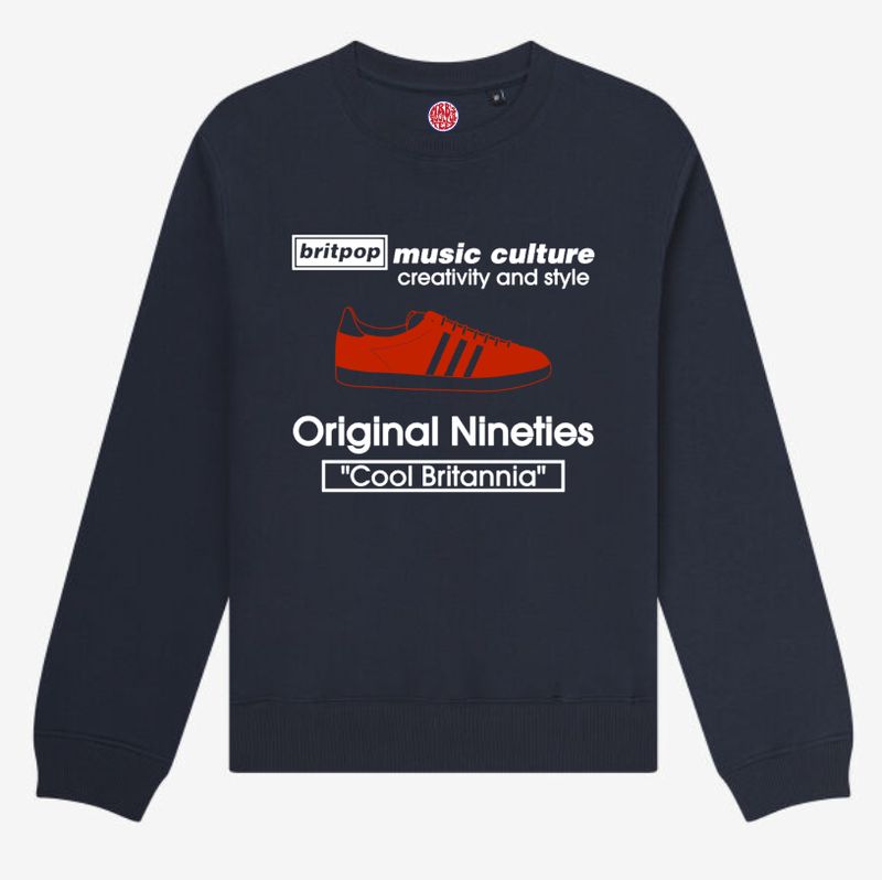 BRITPOP ORIGINAL NINETIES ORGANIC COTTON SWEATSHIRT BRITPOP ORIGINAL NINETIES ORGANIC COTTON SWEATSHIRT