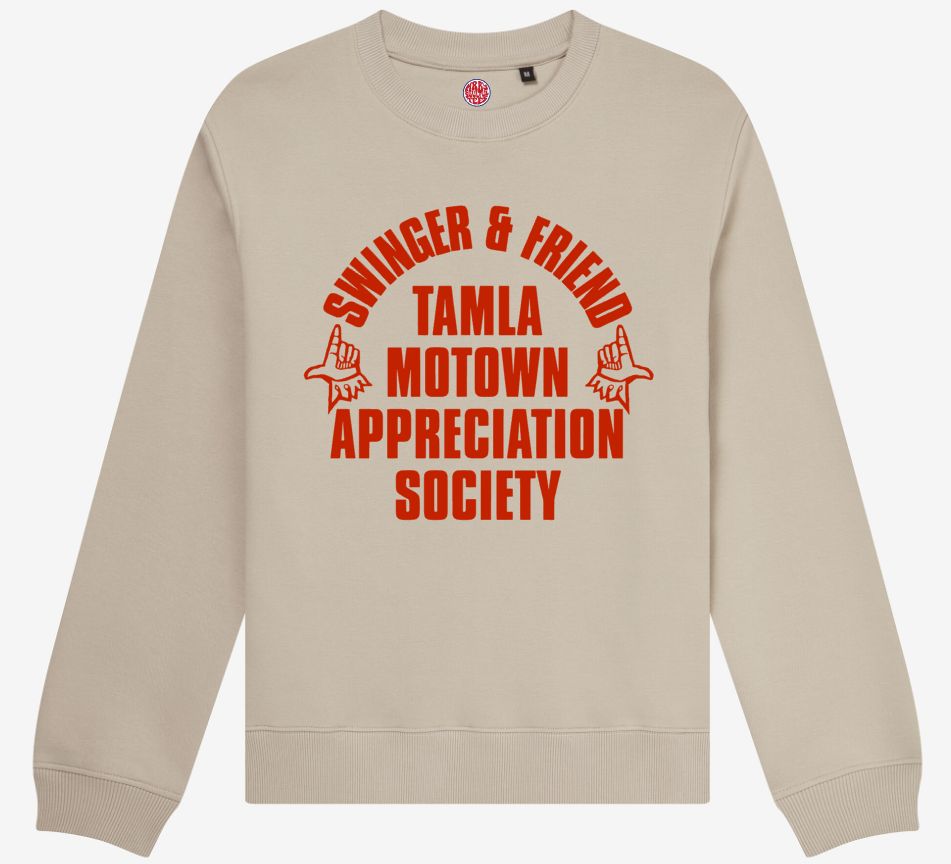 TAMLA MOTOWN APPRECIATION SOCIETY ORGANIC COTTON SWEATSHIRT