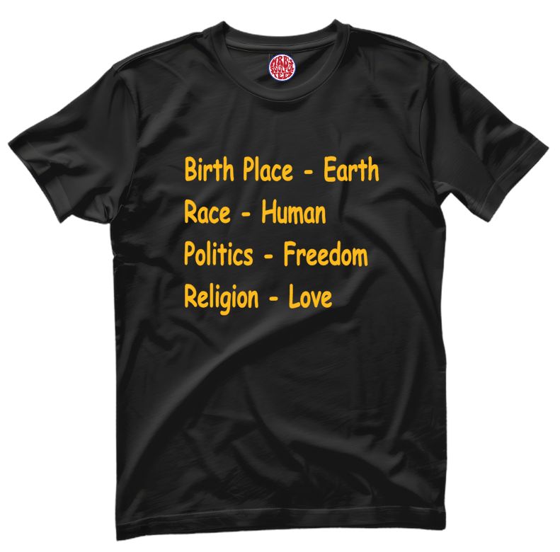 BIRTHPLACE EARTH organic cotton T Shirt